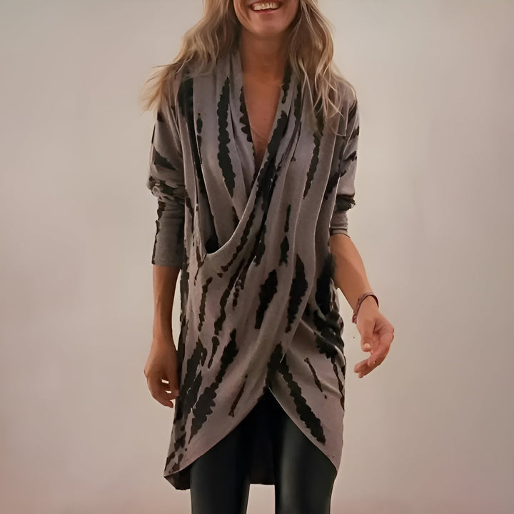 Rosalie ® | Draped Wrap Sweater Dress