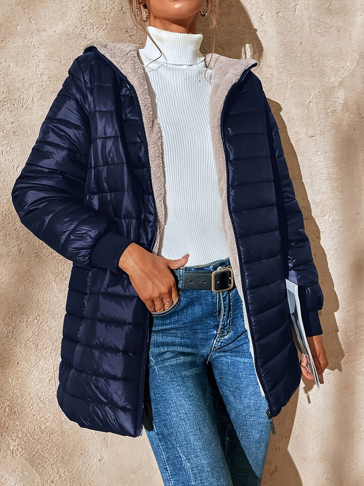 Abigail - Windproof Mid-Length Puffer Jacket