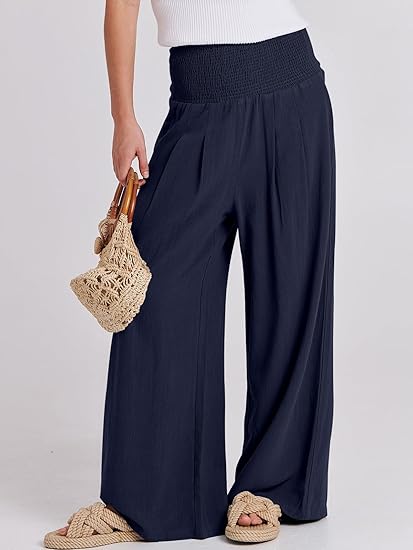 Agathe | Linen High-Waist Lounge Pants