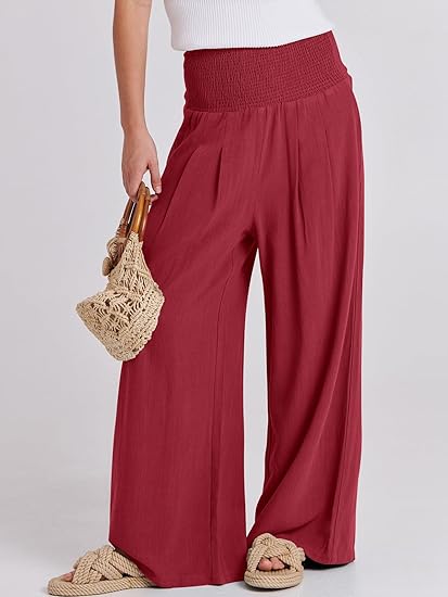 Agathe | Linen High-Waist Lounge Pants