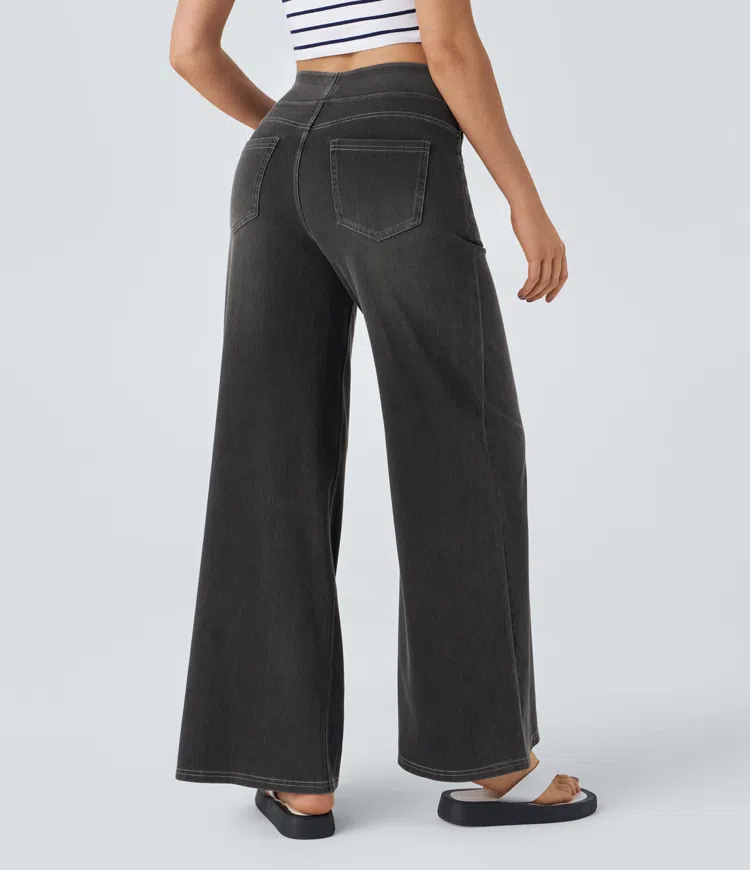 Hazel™ Stretch Palazzo Jeans