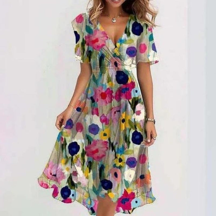 Priscilla - Elegant short sleeve dress