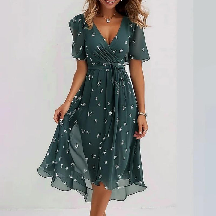 Priscilla - Elegant short sleeve dress