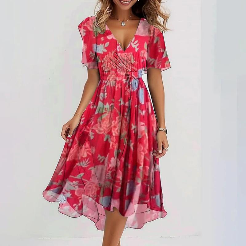 Priscilla - Elegant short sleeve dress