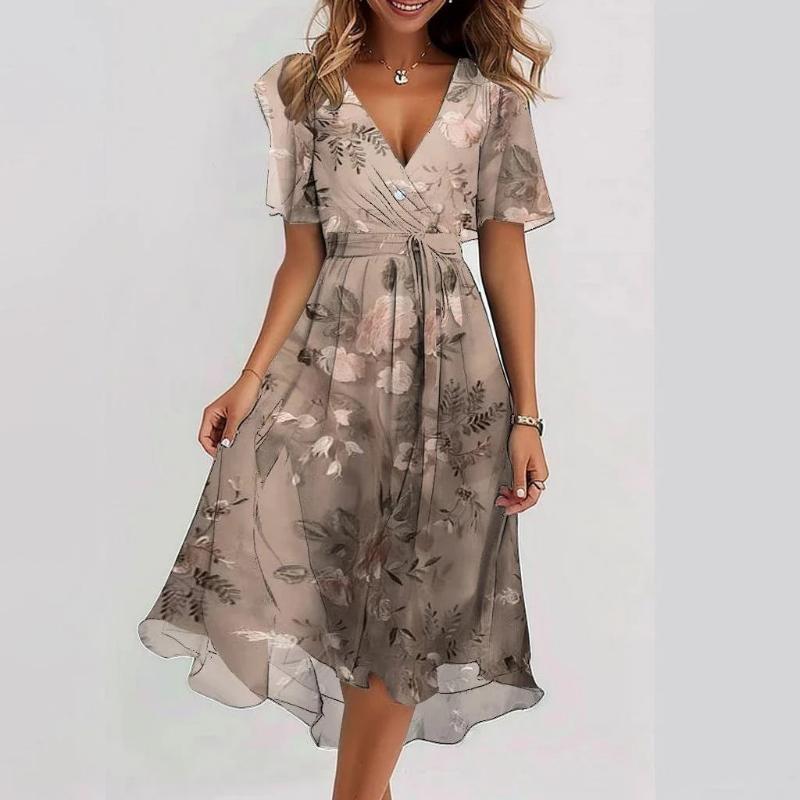 Priscilla - Elegant short sleeve dress