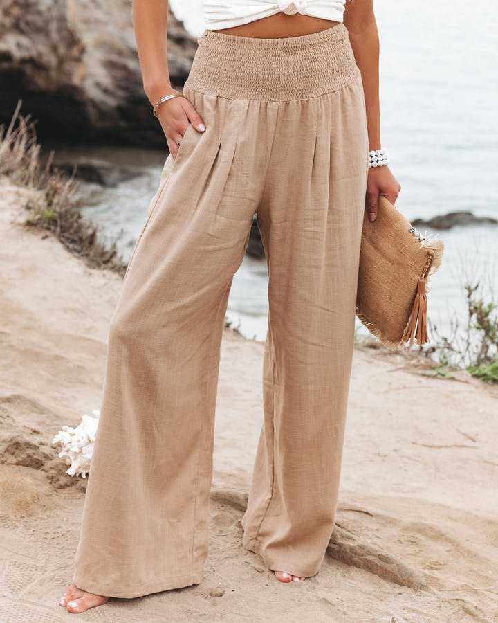 Ayla - Wide Leg Beach Trousers