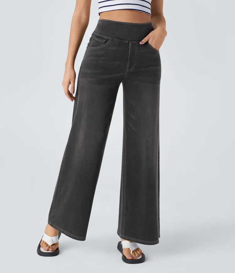 Hazel™ Stretch Palazzo Jeans