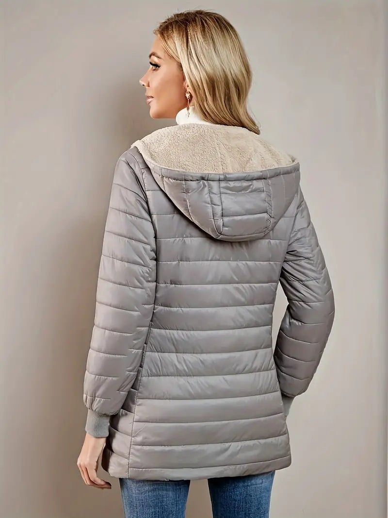 Abigail - Windproof Mid-Length Puffer Jacket