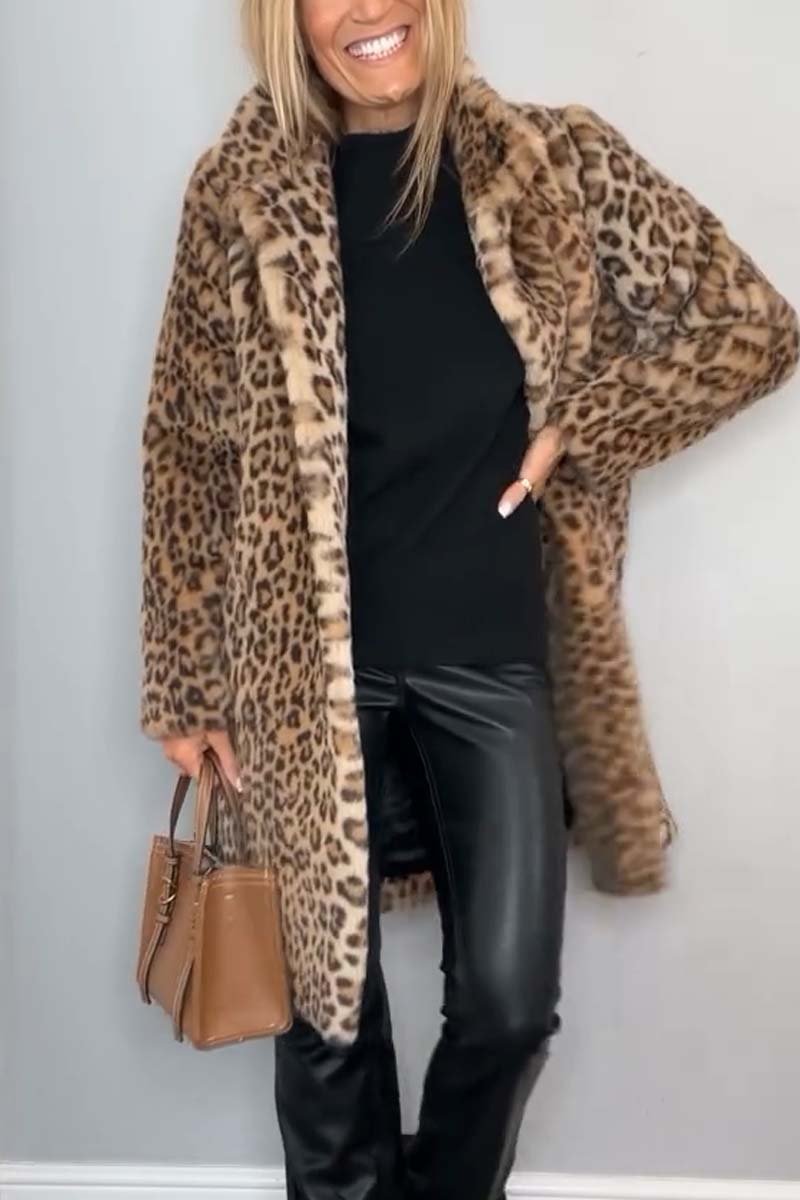 Chloe - Chic Leopard Print Coat