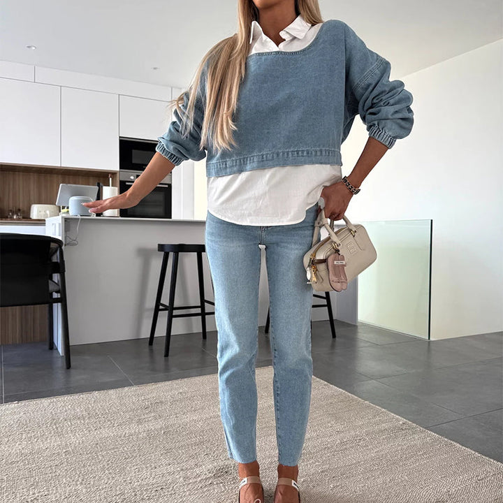 Wenona | Trendy Denim Set – Effortless Style & All-Day Comfort